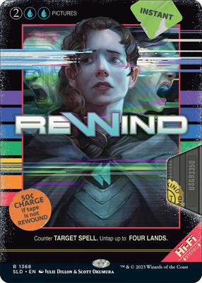 Rewind card from Secret Lair Drop Series