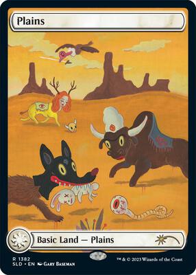 Plains (1382) card from Secret Lair Drop Series
