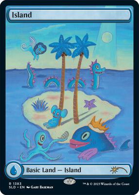 Island (1383) card from Secret Lair Drop Series