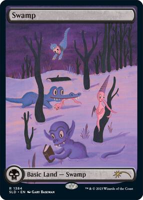 Swamp (1384) card from Secret Lair Drop Series