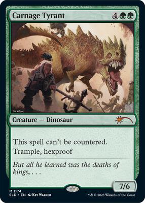 Carnage Tyrant card from Secret Lair Drop Series