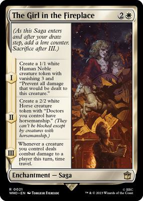 The Girl in the Fireplace card from Universes Beyond: Doctor Who