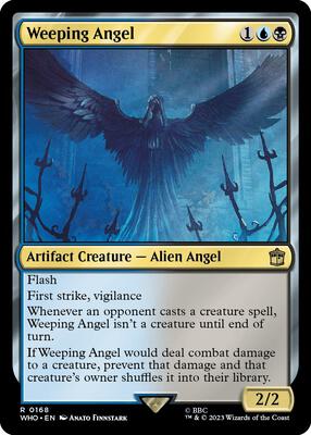 Weeping Angel card from Universes Beyond: Doctor Who