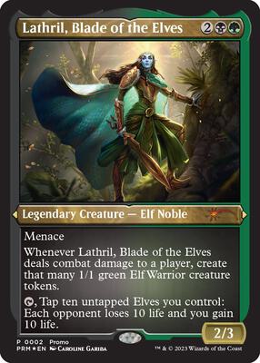 Lathril, Blade of the Elves (Foil Etched) card from Media Promos