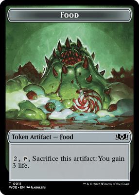 Food Token (0011) card from Wilds of Eldraine