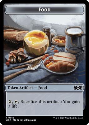 Food Token (0012) card from Wilds of Eldraine