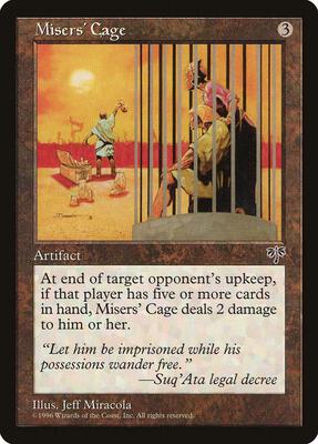 Misers' Cage card from Mirage