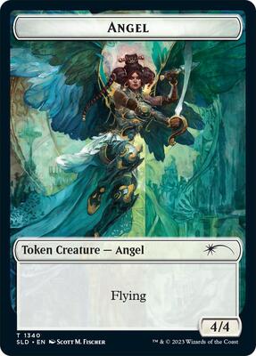 Angel (SLD) // Soldier (CMR) Double-sided Token card from Secret Lair Drop Series