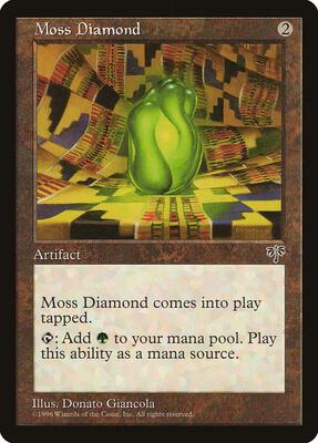 Moss Diamond card from Mirage