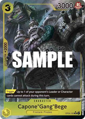 Capone"Gang"Bege (Alternate Art) card from Kingdoms of Intrigue