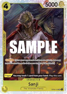 Sanji (104) card from Kingdoms of Intrigue