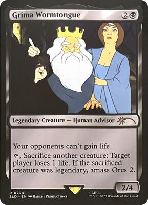 Grima Wormtongue card from Secret Lair Drop Series