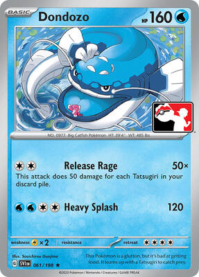 Dondozo - 061/198 card from Prize Pack Series Cards