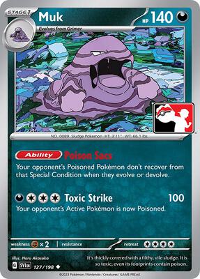 Muk - 127/198 card from Prize Pack Series Cards