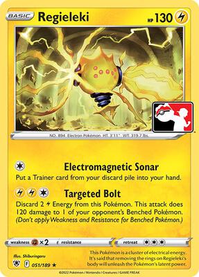 Regieleki - 051/189 card from Prize Pack Series Cards
