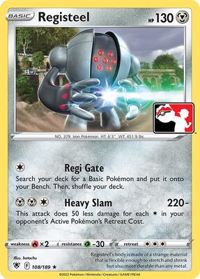 Registeel - 108/189 card from Prize Pack Series Cards