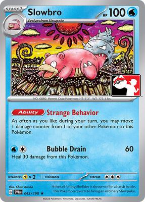 Slowbro - 043/198 card from Prize Pack Series Cards
