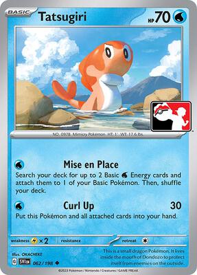 Tatsugiri - 062/198 card from Prize Pack Series Cards