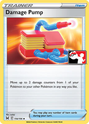 Damage Pump - 156/196 card from Prize Pack Series Cards