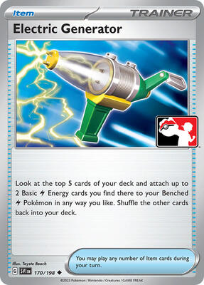 Electric Generator - 170/198 card from Prize Pack Series Cards