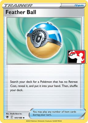 Feather Ball - 141/189 card from Prize Pack Series Cards