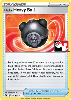 Hisuian Heavy Ball - 146/189 card from Prize Pack Series Cards