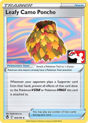 Leafy Camo Poncho - 160/195 card from Prize Pack Series Cards