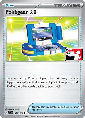 Pokegear 3.0 - 186/198 card from Prize Pack Series Cards