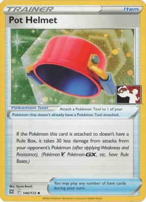 Pot Helmet - 146/172 (Cosmos Holo) card from Prize Pack Series Cards
