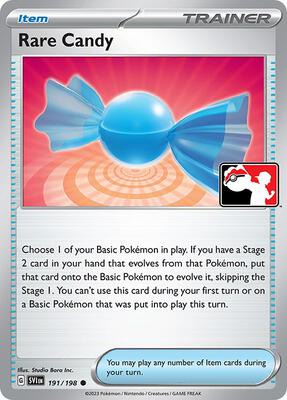 Rare Candy - 191/198 card from Prize Pack Series Cards