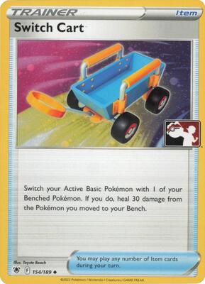 Switch Cart - 154/189 (Cosmos Holo) card from Prize Pack Series Cards