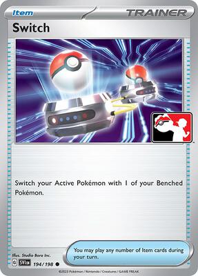 Switch - 194/198 card from Prize Pack Series Cards