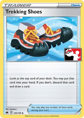 Trekking Shoes - 145/159 card from Prize Pack Series Cards