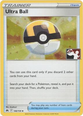 Ultra Ball - 146/159 (Cosmos Holo) card from Prize Pack Series Cards