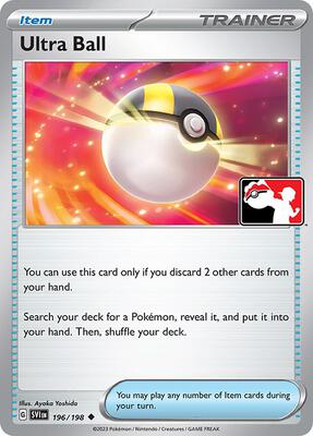 Ultra Ball - 196/198 card from Prize Pack Series Cards