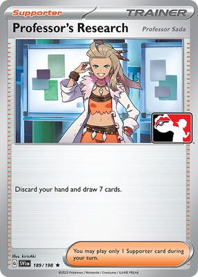Professor's Research [Professor Sada] - 189/198 card from Prize Pack Series Cards