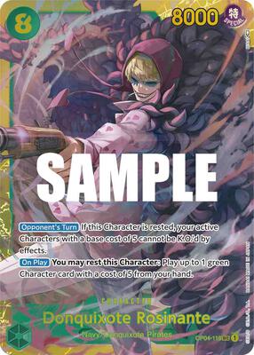 Donquixote Rosinante card from Kingdoms of Intrigue