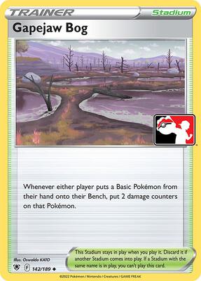 Gapejaw Bog - 142/189 card from Prize Pack Series Cards