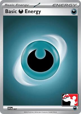 Basic Darkness Energy - 007 card from Prize Pack Series Cards