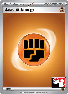 Basic Fighting Energy - 006 card from Prize Pack Series Cards