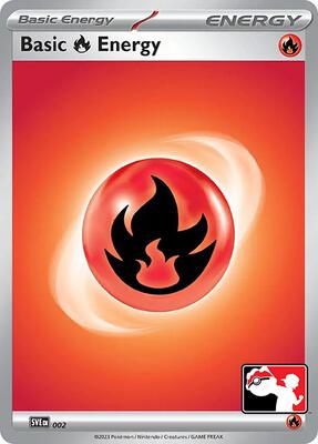 Basic Fire Energy - 002 card from Prize Pack Series Cards