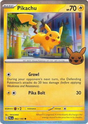 Pikachu card from Trick or Trade BOOster Bundle 2023