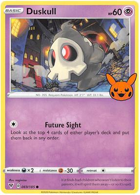 Duskull card from Trick or Trade BOOster Bundle 2023