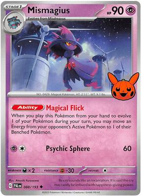 Mismagius card from Trick or Trade BOOster Bundle 2023