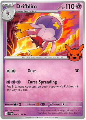 Drifblim card from Trick or Trade BOOster Bundle 2023