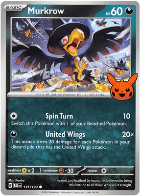 Murkrow card from Trick or Trade BOOster Bundle 2023