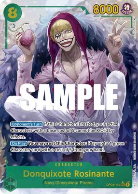 Donquixote Rosinante (Alternate Art) card from Kingdoms of Intrigue