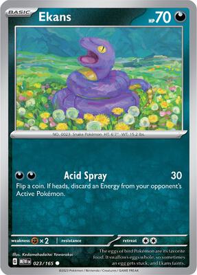 Ekans card from SV: Scarlet & Violet 151