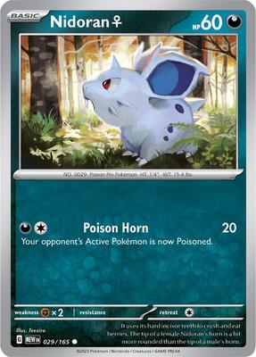 Nidoran F card from SV: Scarlet & Violet 151