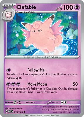 Clefable card from SV: Scarlet & Violet 151